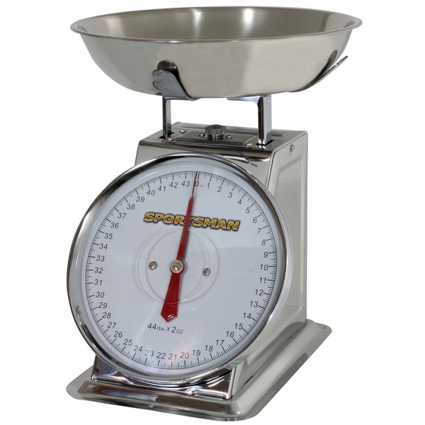 Sportsman Stainless Steel Dial Scale, 44 Lb SSDSCALE